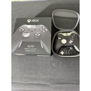 Microsoft Xbox One Black Elite Wireless Controller Series 1 Model 1698 AS IS